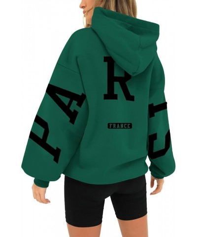 Women's Long Sleeved Zipperless Printed Hoodie With Back Rose Tops Lightweight Sweatshirts Oversized Vintage 01d-green $9.50 ...