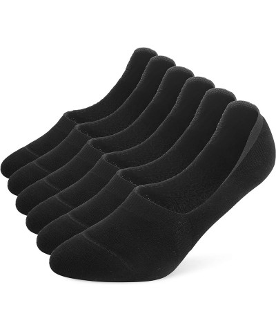 6 Pairs Unisex Thick Cushion Athletic Cotton Non Slip Low Cut Flat Liner No Show Socks C02-black $11.04 Socks