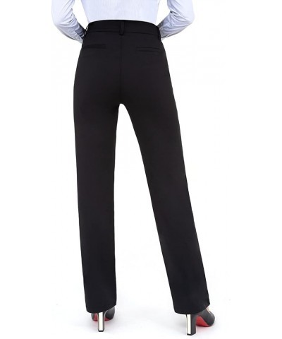 Dress Pants Women Work Business Pants Tummy Control Office Straight Leg Trousers High Waisted Ladies Slacks Petite 29" Inseam...