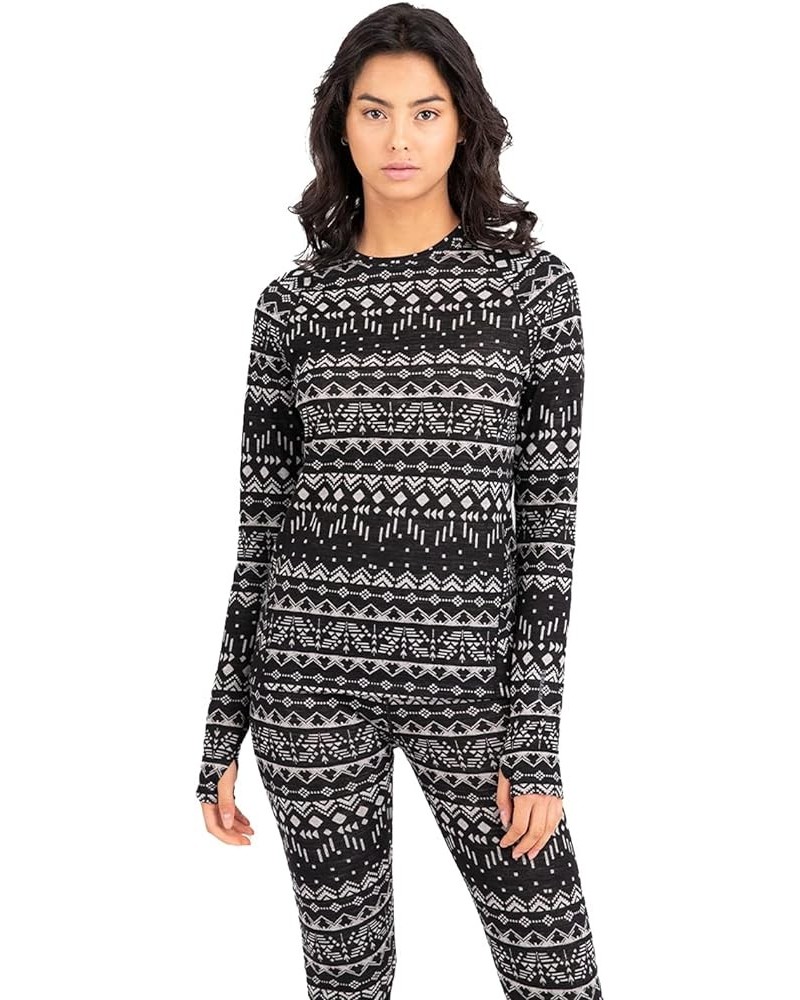 Women's Long Sleeve Scoop Black Back Country Small $30.24 Activewear