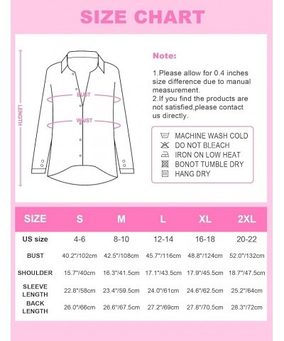 Womens Casual Boho Floral Chiffon V Neck Long Sleeve Loose Blouses Shirts Button Down Dressy Loose Ruffle Tops S White Pink $...