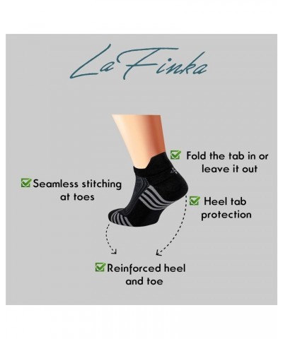 Ankle Socks (6 Pairs) with Heel Tabs Natural for Men or Women Sports and Athletic Performance Wear Black $13.50 Activewear