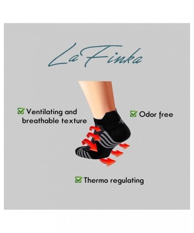 Ankle Socks (6 Pairs) with Heel Tabs Natural for Men or Women Sports and Athletic Performance Wear Black $13.50 Activewear