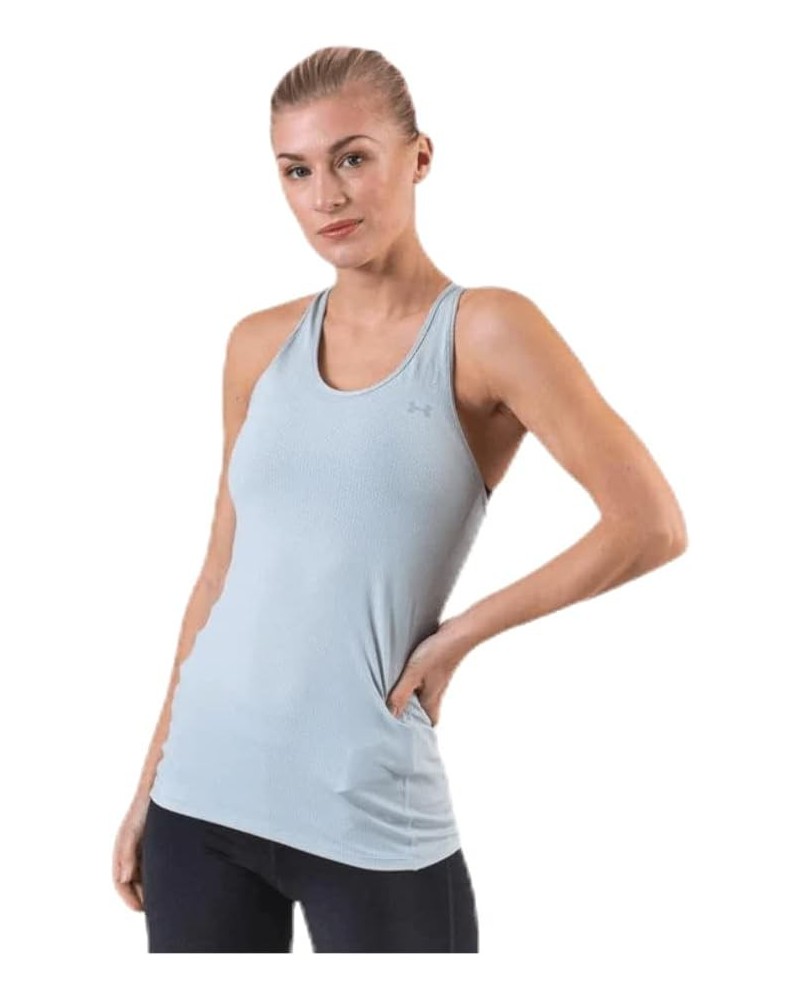 Women's HeatGear Racer Tank Atlas Green (189)/Metallic Silver $15.95 Activewear