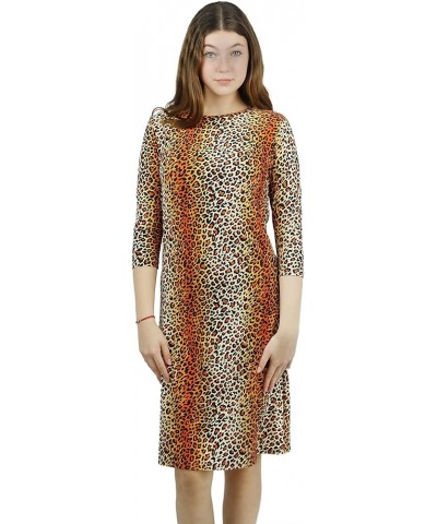 Woman Modest Tznius 3/4 Sleeve Swimdress, Beach Cover up UPF 50+ Sun Protection 11.animal Print $30.06 Swimsuits