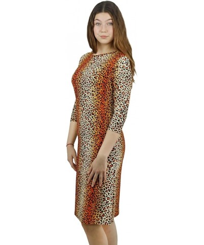 Woman Modest Tznius 3/4 Sleeve Swimdress, Beach Cover up UPF 50+ Sun Protection 11.animal Print $30.06 Swimsuits