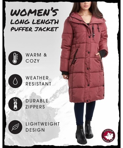 Womens Winter Coat – Full Length Quilted Puffer Parka – Plus Size Heavyweight Maxi Jacket for Women, S-3X Wild Ginger $28.04 ...