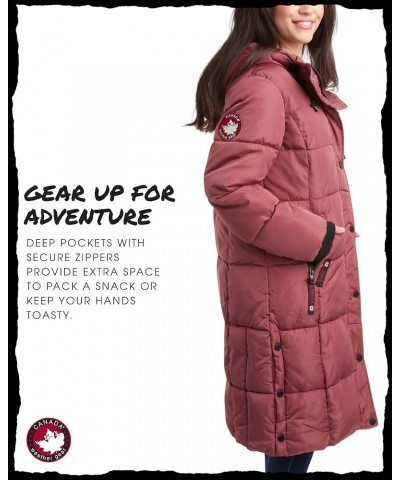 Womens Winter Coat – Full Length Quilted Puffer Parka – Plus Size Heavyweight Maxi Jacket for Women, S-3X Wild Ginger $28.04 ...