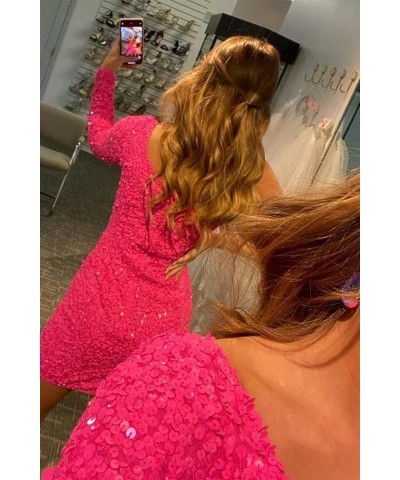 Halter Short Tight Homecoming Dresses for Teens Sparkly Bodycon Cocktail Party Gowns YZTS071 B-dusty Rose $29.67 Dresses