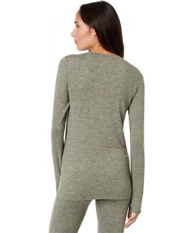 Women's Clima-Tek Crewneck Midweight Relaxed Fit Base Layer Medium Od Heather $36.00 Activewear