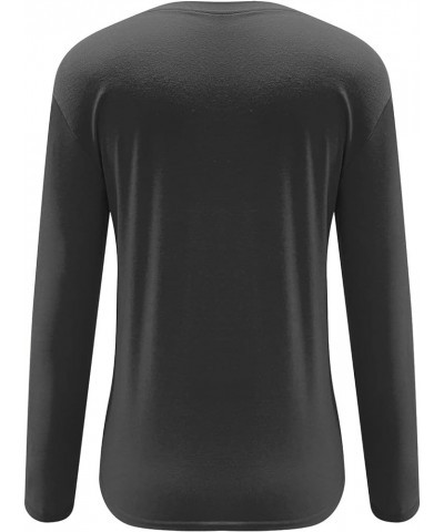 Womens Casual Tunic Tops For Leggings Long Sleeve Front Twist Knot T Shirts Cute Long Tshirt Dressy Blouse Loose Fit A1_gray ...