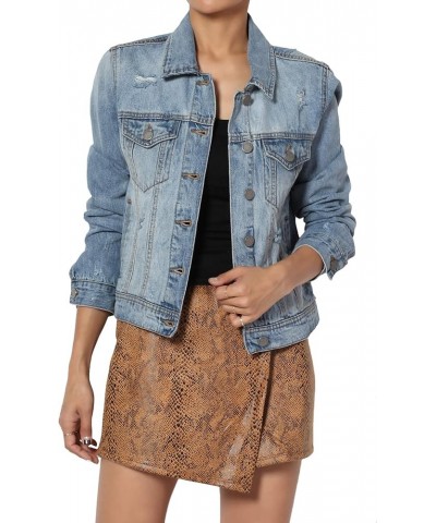 S~3X Vintage Distressed Dark Washed Slim Fit Cropped Denim Jacket 67 Medium $18.40 Jackets