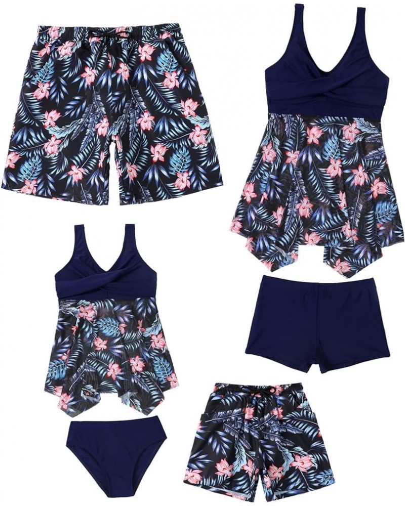 Matching Family Swimsuit Set Mommy and Me High Waisted Bikini Bathing Suit Two Piece V Neck Girls Swimsuit Mom 11 $9.50 Swims...