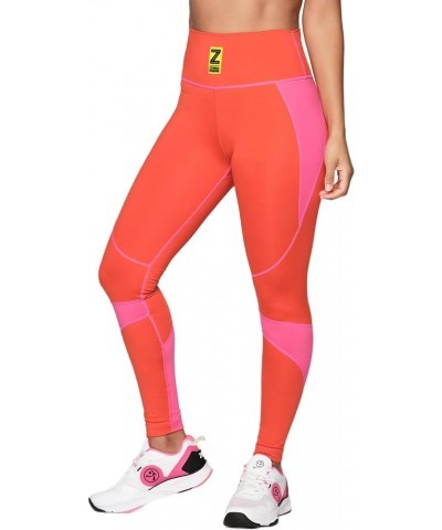 Women's High-Waisted Compression Leggings Cherry Red $32.50 Activewear