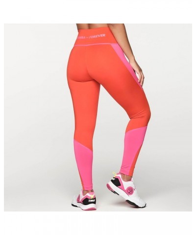 Women's High-Waisted Compression Leggings Cherry Red $32.50 Activewear