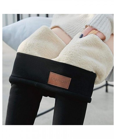 Soft Clouds Fleece Lined Leggings Women 2023 New Casual Warm Winter Pants Slim Leggings High Waist Sports Leggings Z1115bblac...