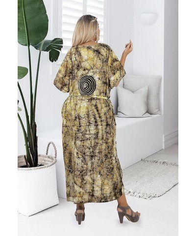 Women's Elegant Maxi Kaftan Dress Caftan Loungewear Dashiki House Dresses for Women Brown, Stripes $13.05 Swimsuits