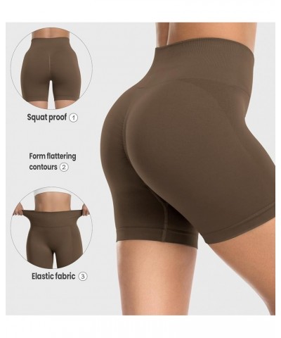 Intensify Athletic Shorts for Women Seamless Scrunch Workout Shorts High Waisted Active Gym Yoga Shorts 1 Coffee $13.43 Activ...