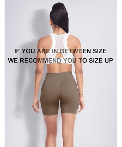 Intensify Athletic Shorts for Women Seamless Scrunch Workout Shorts High Waisted Active Gym Yoga Shorts 1 Coffee $13.43 Activ...