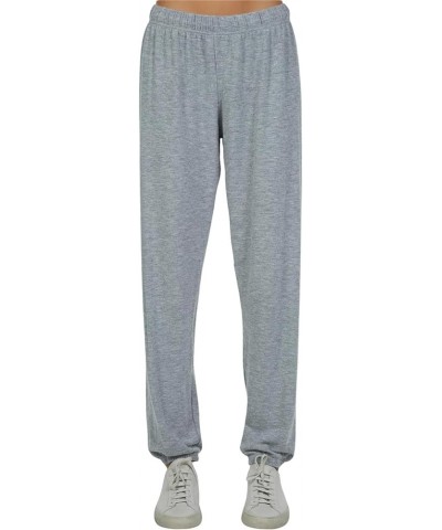 George Core Womens Sweatpants, Stretchy Waistband, Soft Knit Fabric, Oversized Fit Sweatpants Heather Grey $48.50 Pants