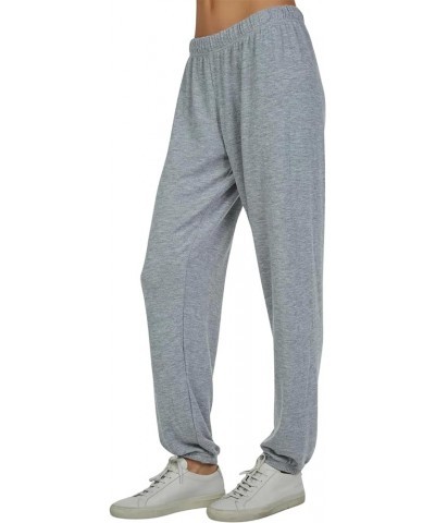 George Core Womens Sweatpants, Stretchy Waistband, Soft Knit Fabric, Oversized Fit Sweatpants Heather Grey $48.50 Pants