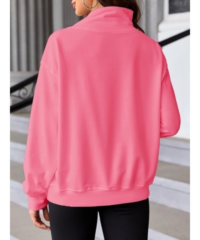 Women's Oversized Turtleneck Sweatshirt Long Sleeve Pullover Casual Tops Pink $22.54 Hoodies & Sweatshirts