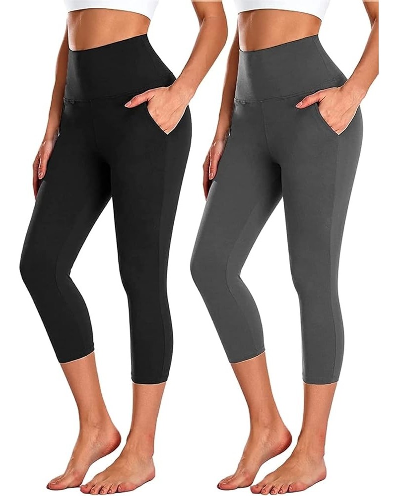 Leggings with Pockets for Women - Yoga Pants with Pockets,Soft High Waist Tummy Control Non See Through Workout Pants Small-M...