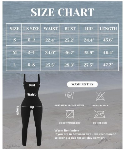 Women's Jumpsuits Seamless Ribbed Square Neck One Piece Yoga Workout Sleeveless Rompers Sexy Tank Top Shorts Leggings-black $...